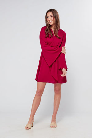 Zaria Mini Red Dress - TAHLIRA