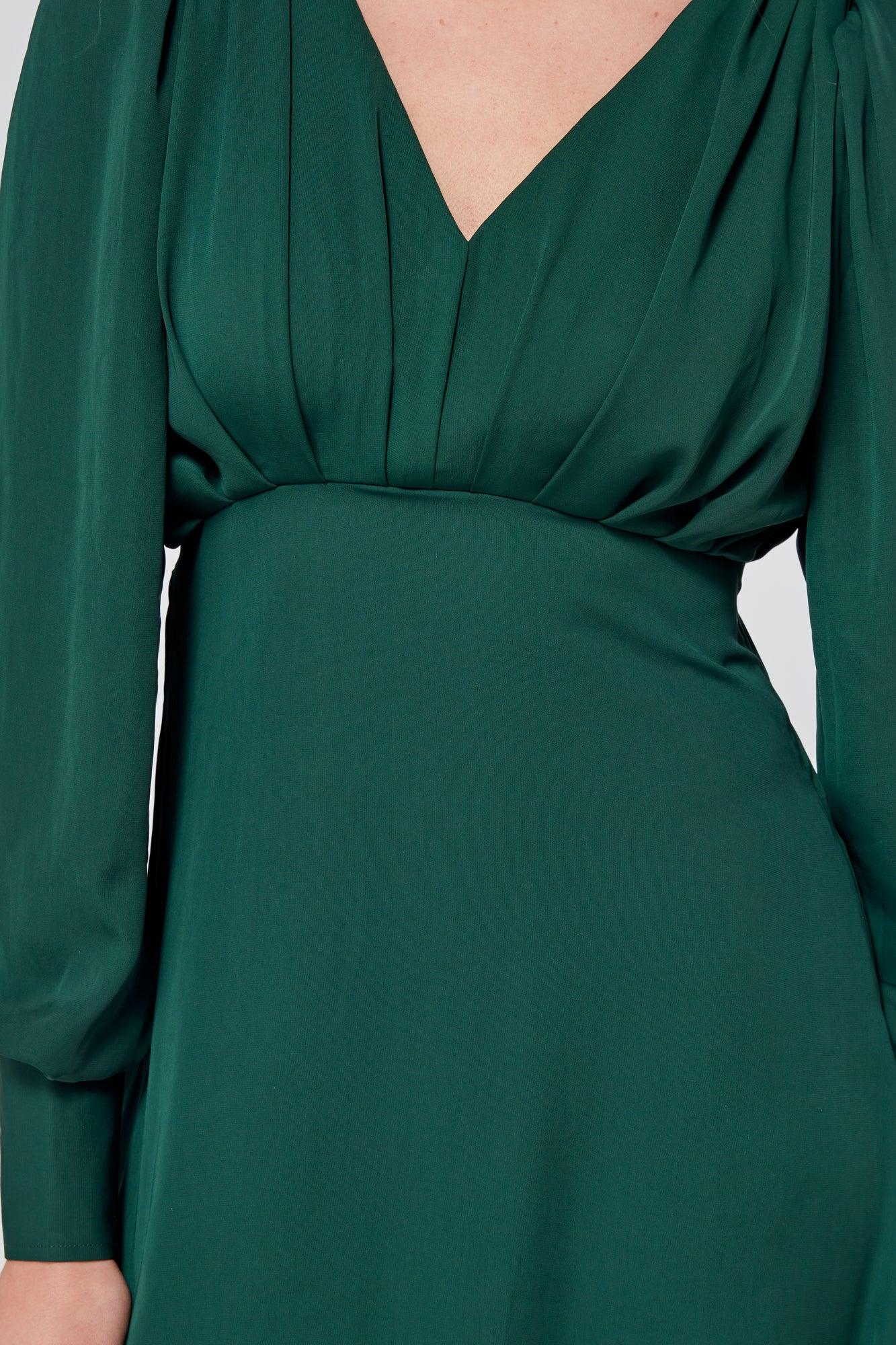 Layalina Green Mini Dress - TAHLIRA